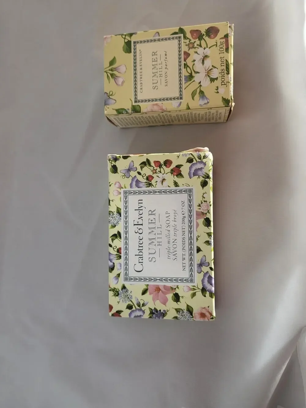 Crabtree & Evelyn- Summer Hill- 2 Pack- 7oz And 3.4 Oz - Soap Discontinued